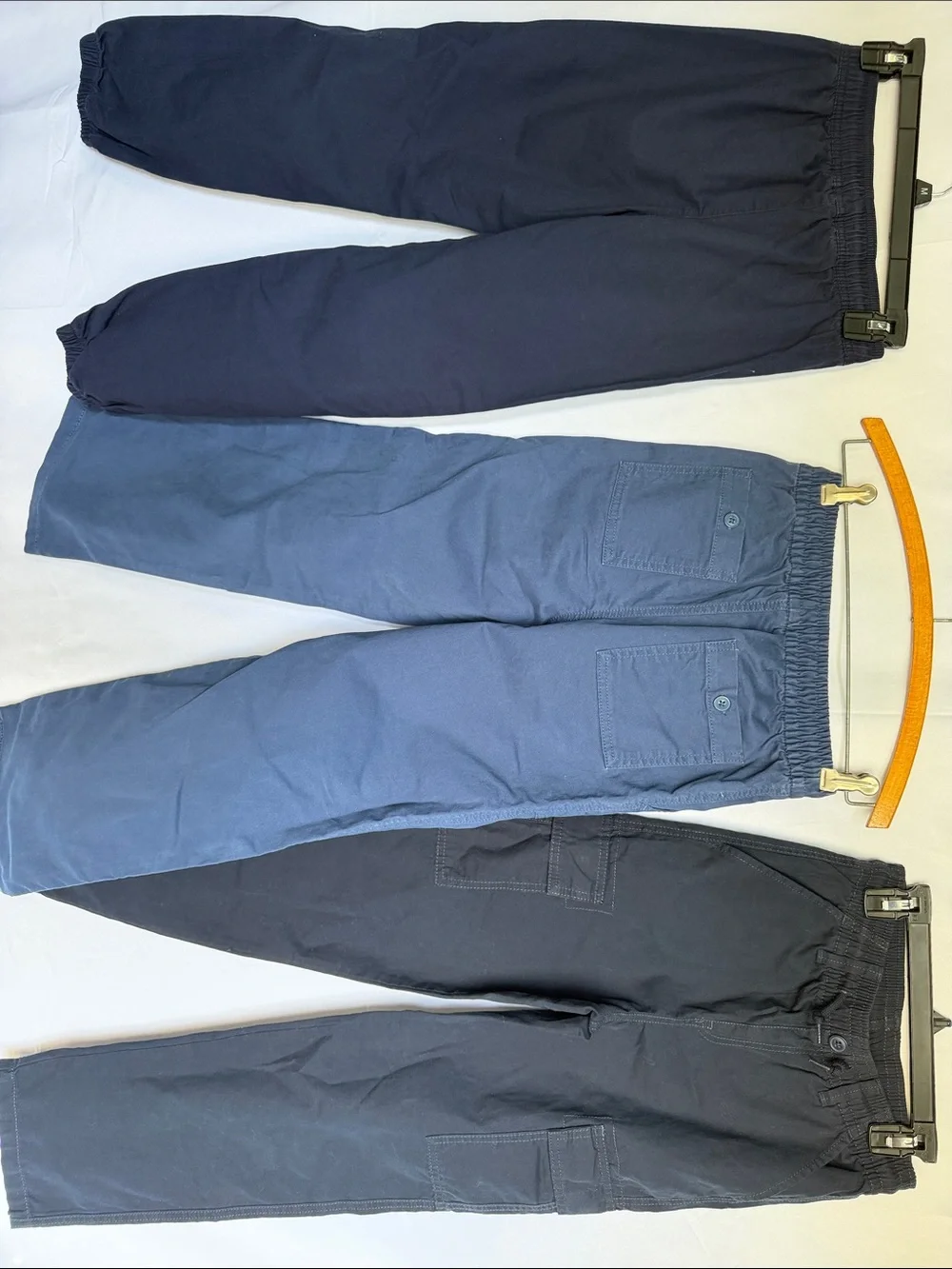 3 Pair boys pants cargo jogger uniform elastic waist autism friendly sz 10 GAP